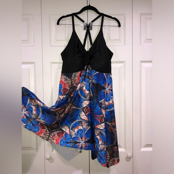 Hanna Nikole Women Plus Size One Piece Swimsuit Bathing Suit Tummy Control - Picture 6 of 11